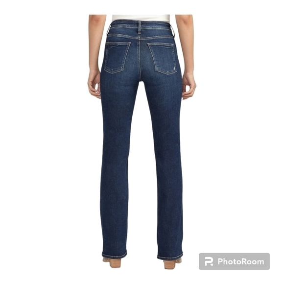 Silver jeans Infinite fit boot cut leg faded medium wash jeans - Picture 9 of 12